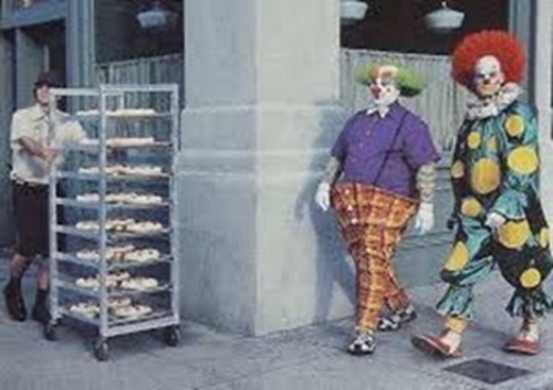 Three clowns
