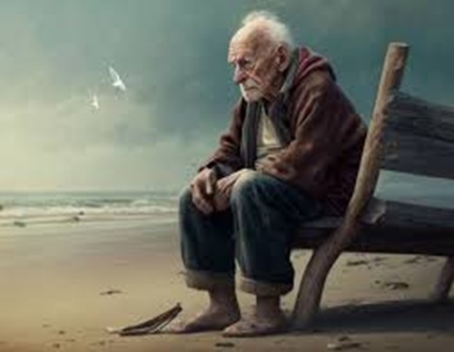 Old Man on Shore
